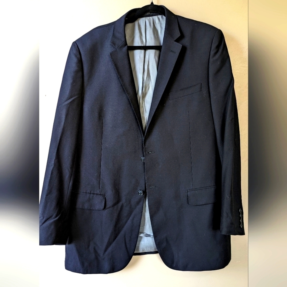 TIGLIO LUXE Extra Fino Wool "Novello" Suit Jacket, 44L